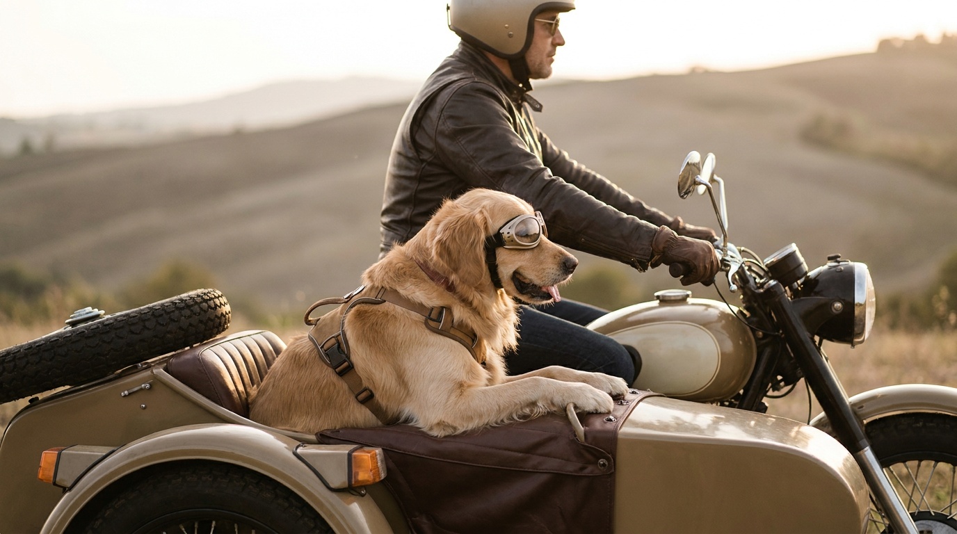 Chien sur moto : Conseils, équipements et sécurité