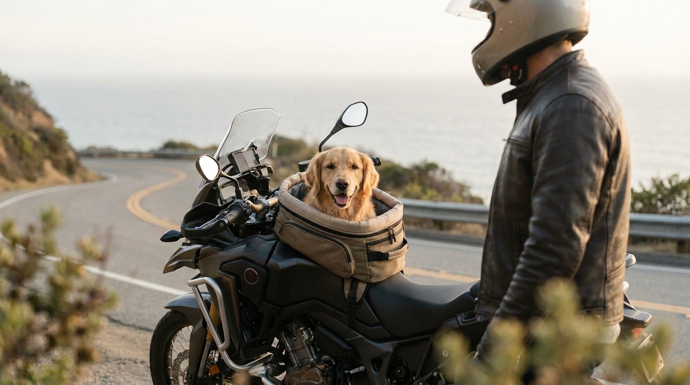 Guide complet : choisir la meilleure sacoche moto pour chien